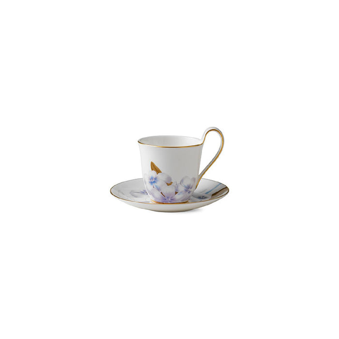 Royal Copenhagen Tasse mit Untertasse mit hohem Henkel - Rhododendron - 27 cl