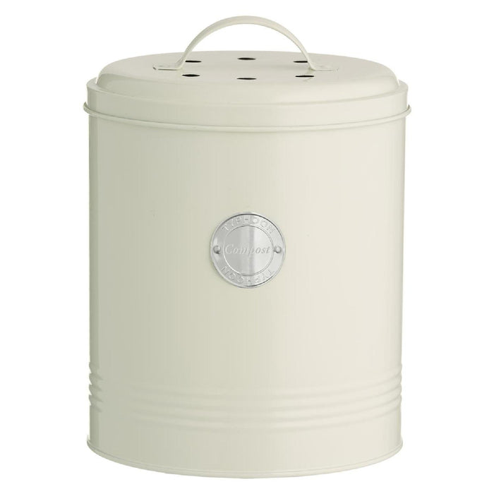 TYPHOON LIVING - Kompostbehälter, pastellcreme, 2,5 Liter