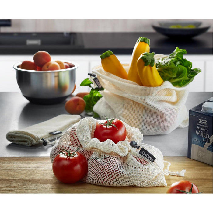 GEFU Obst- und Gemüsenetz AWARE, 3-tlg, S/M/L