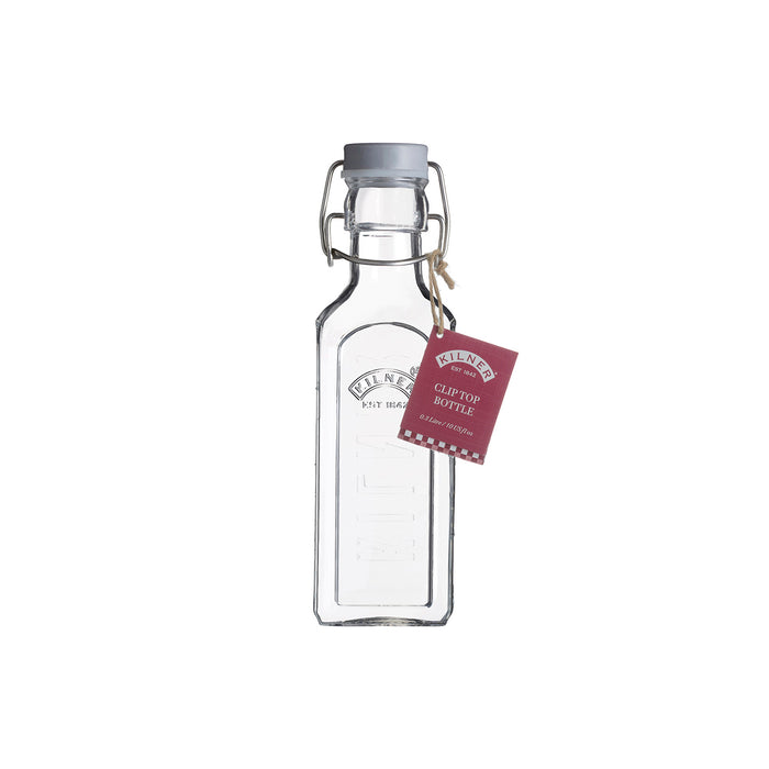 KILNER Glasflasche mit Bügelverschluß, eckig, 300 ml