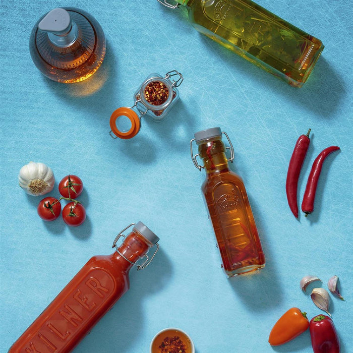KILNER Glasflasche mit Bügelverschluß, eckig, 300 ml