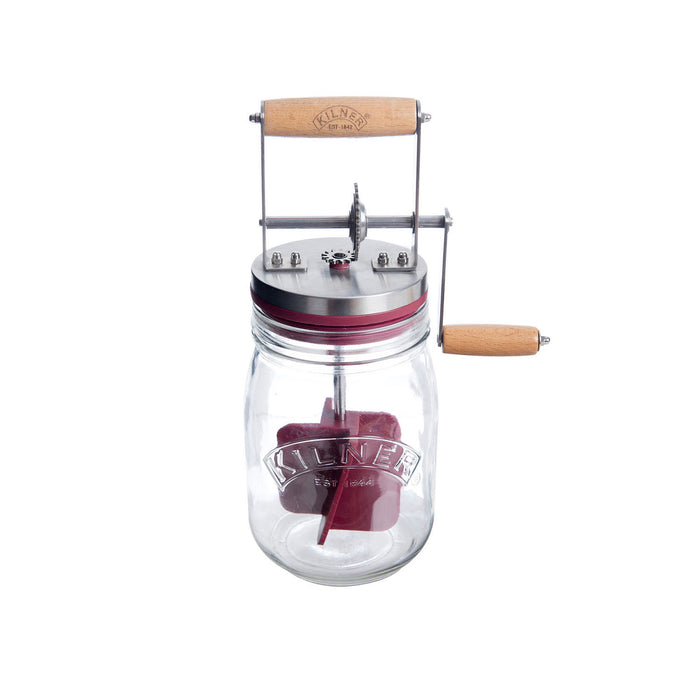 KILNER Butterfass mit Drehkurbel, 1 Liter
