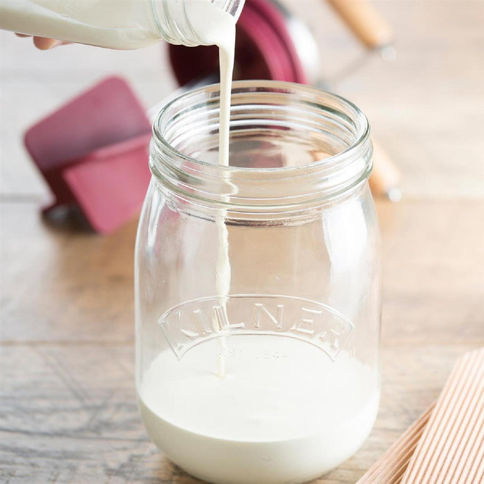 KILNER Butterfass mit Drehkurbel, 1 Liter