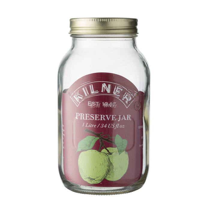 KILNER Einmachglas mit Schraubverschluss, 1 Liter
