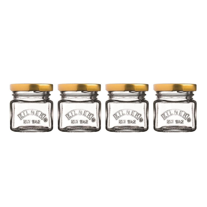 KILNER 4 Mini Marmeladengläser im Set á 55 ml