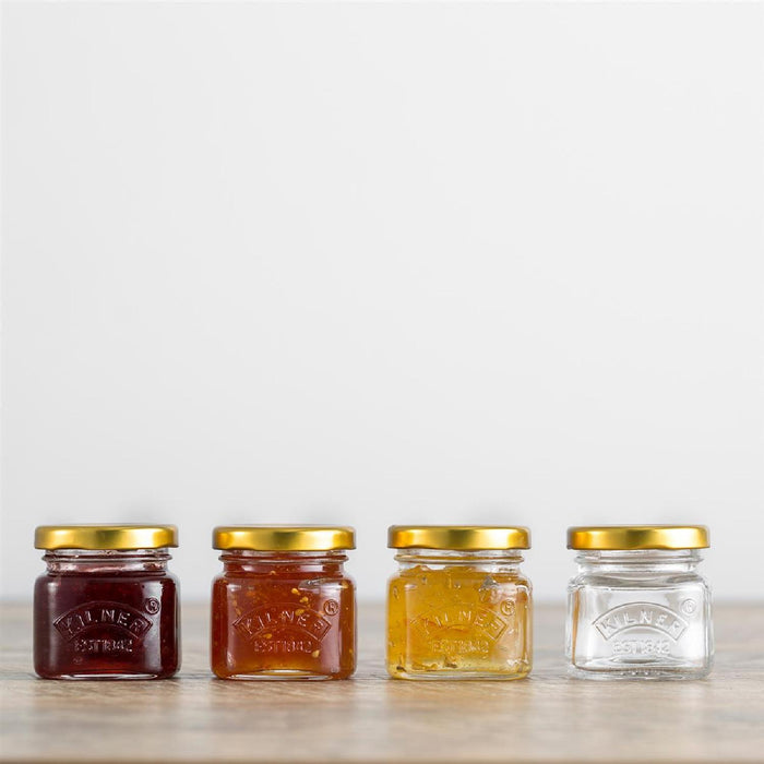KILNER 4 Mini Marmeladengläser im Set á 55 ml
