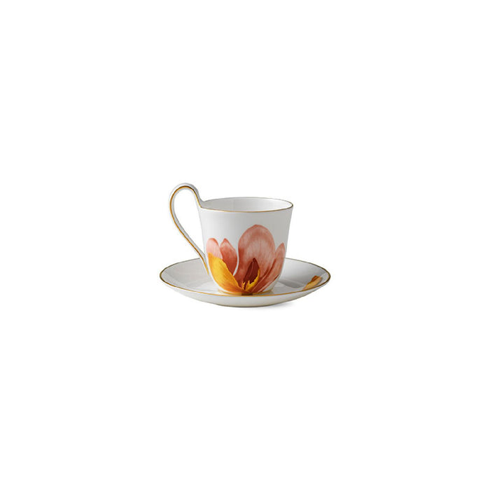 Royal Copenhagen Tasse mit Untertasse mit hohem Henkel - Magnolie - Magnolia - 27 cl
