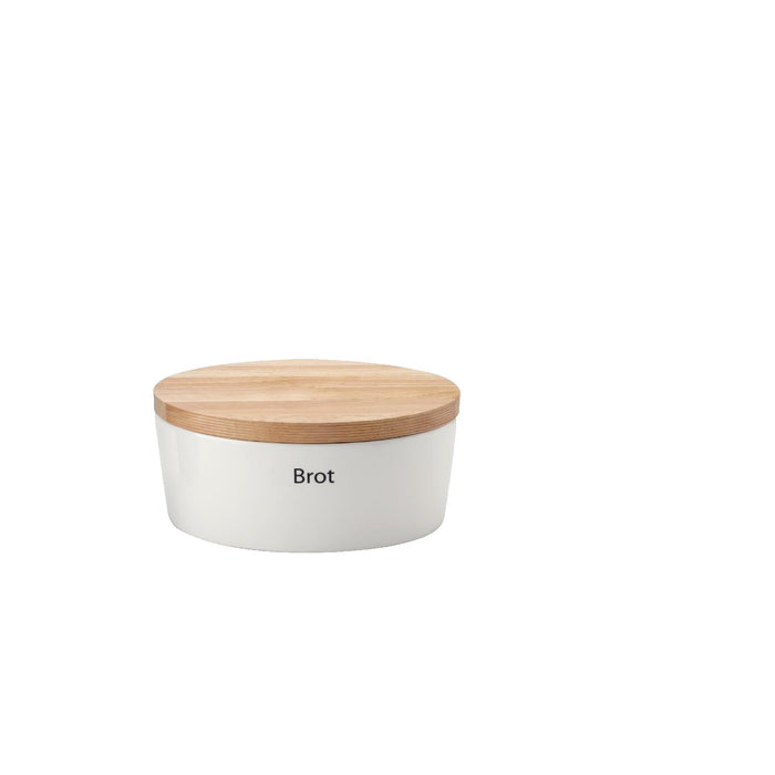 Continenta Brottopf Keramik oval, weiß 30x23x13,5cm