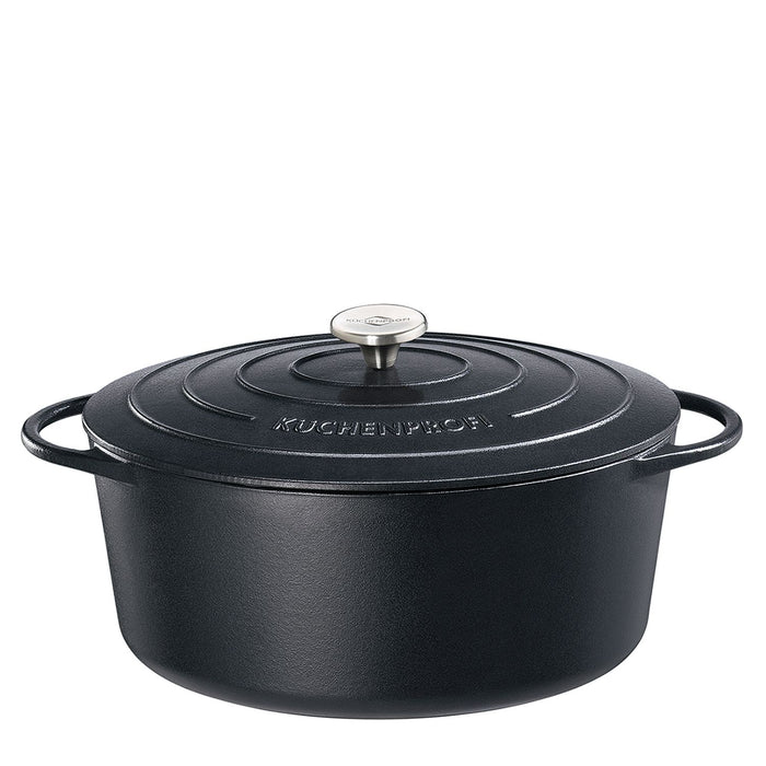 Küchenprofi Bratentopf oval, 35 cm classic black