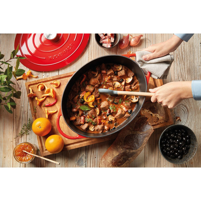 Küchenprofi Bratentopf oval, 31 cm classic red