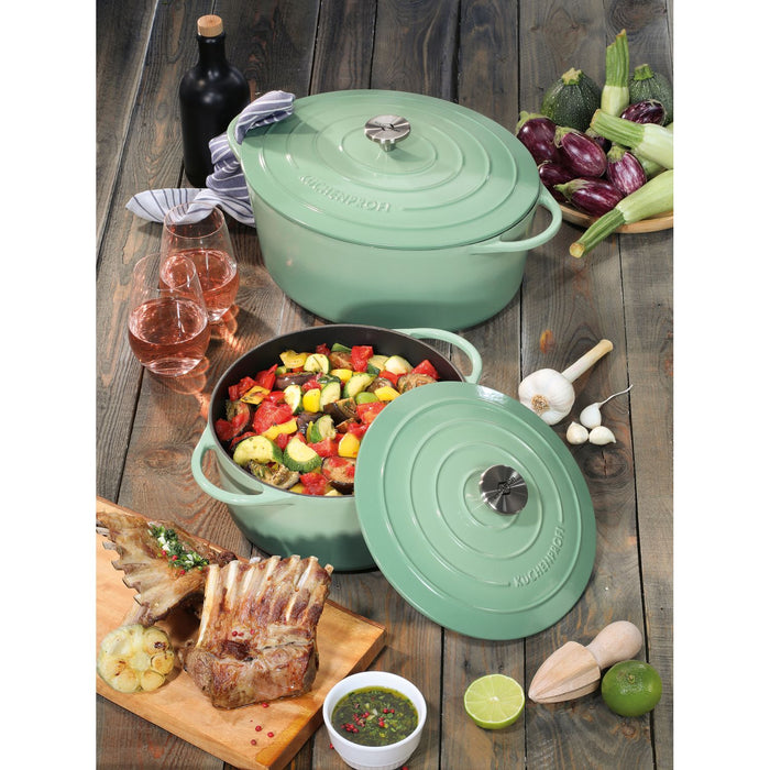 Küchenprofi Bratentopf rund, 24 cm jade