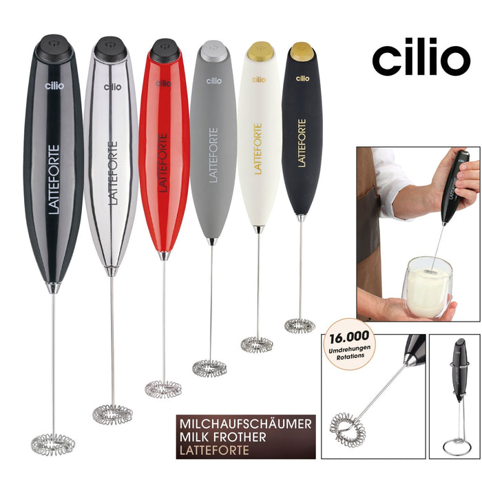 Cilio Milchaufschäumer LATTEFORTE, schwarz