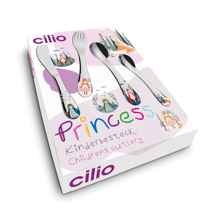 Cilio Kinderbesteck PRINCESS 4-tlg.