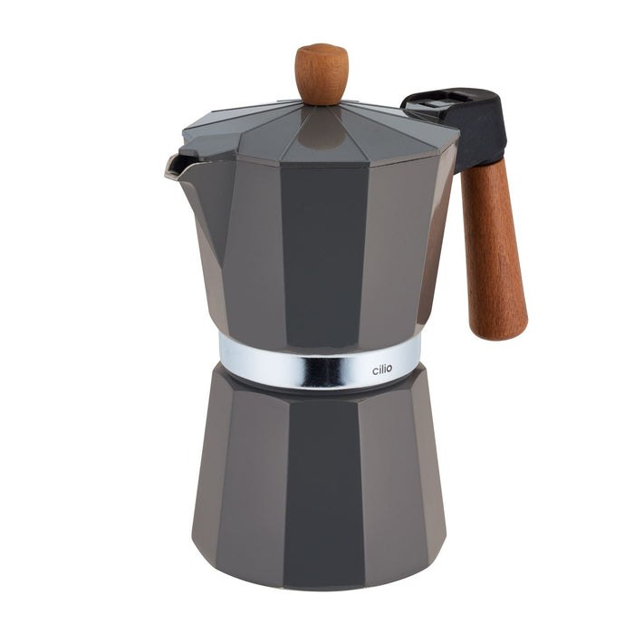 CILIO Espressokocher LEGNO 6T grigio