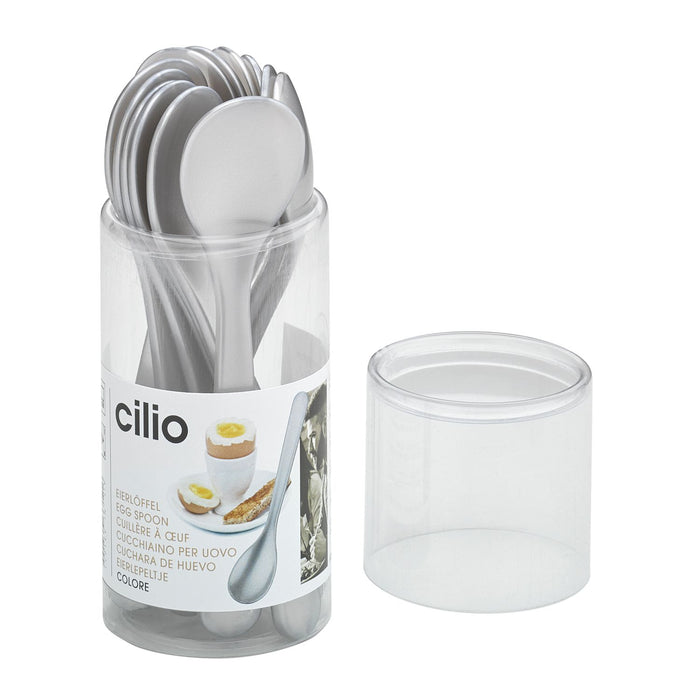 Cilio Eierlöffel COLORE silber