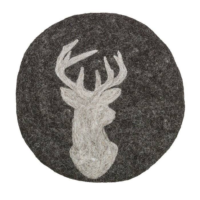 Cilio Untersetzer schwarz LANA Hirsch
