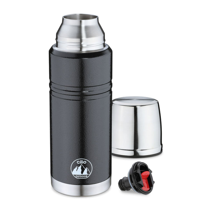 Cilio Isolierflasche MONTE 1 L schwarz