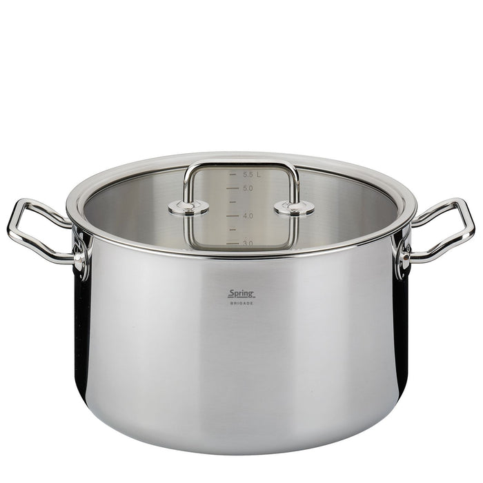SPRING Kochtopf mit Glasdeckel BRIGADE BASIC 24 cm