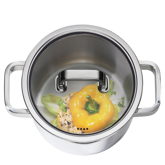 SPRING Kochtopf mit Glasdeckel FINESSE2+ 16 cm