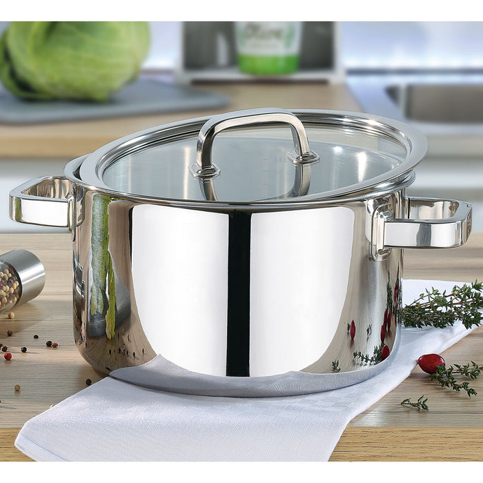 SPRING Bratentopf mit Glasdeckel FINESSE2+ 16 cm