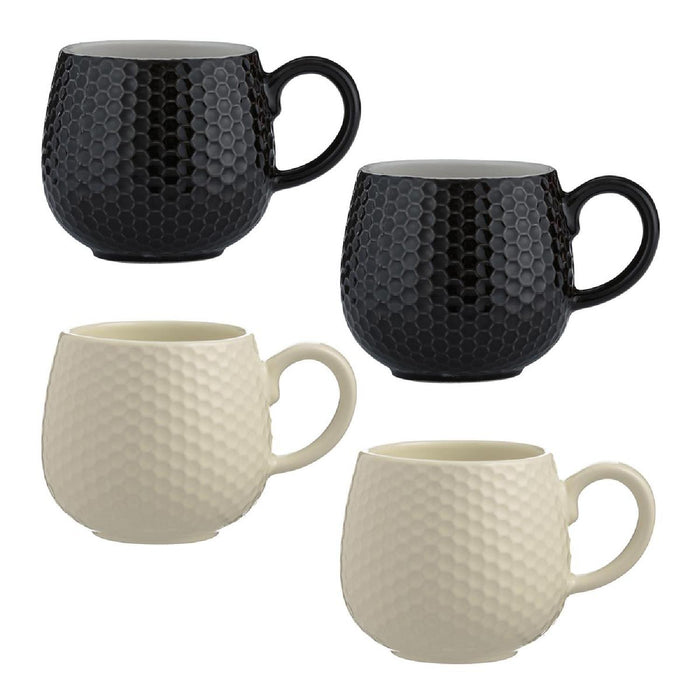 MASON CASH Geprägte Tasse Honigwaben, creme, 350 ml
