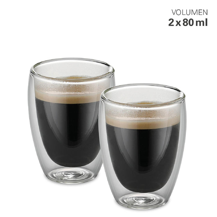Weis Gläser doppelwandig S 80 ml Set 2