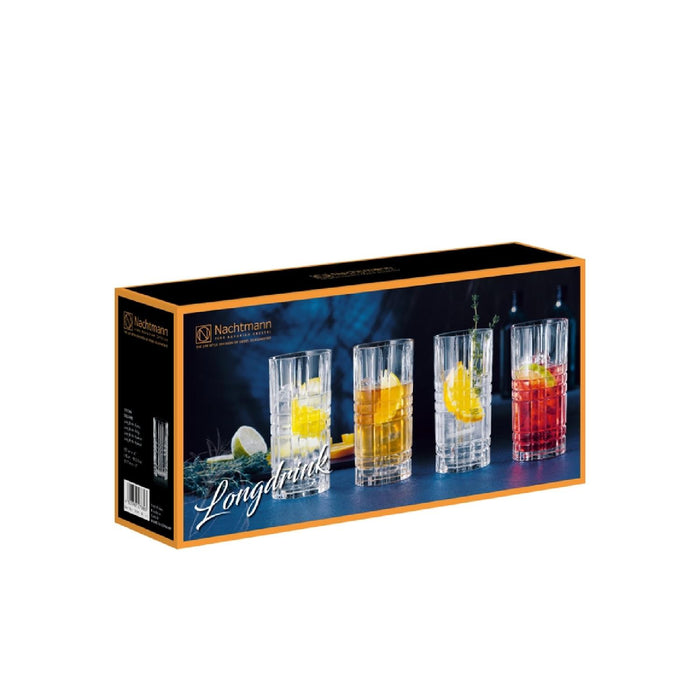 NACHTMANN Square Longdrinkglas, 4er Set