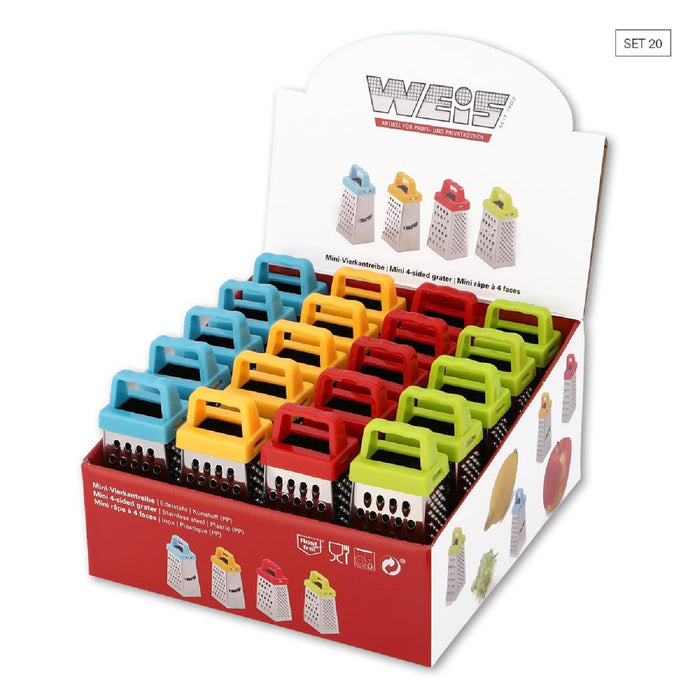 Weis Mini-Vierkantreiben farbig - Set 20 im Display