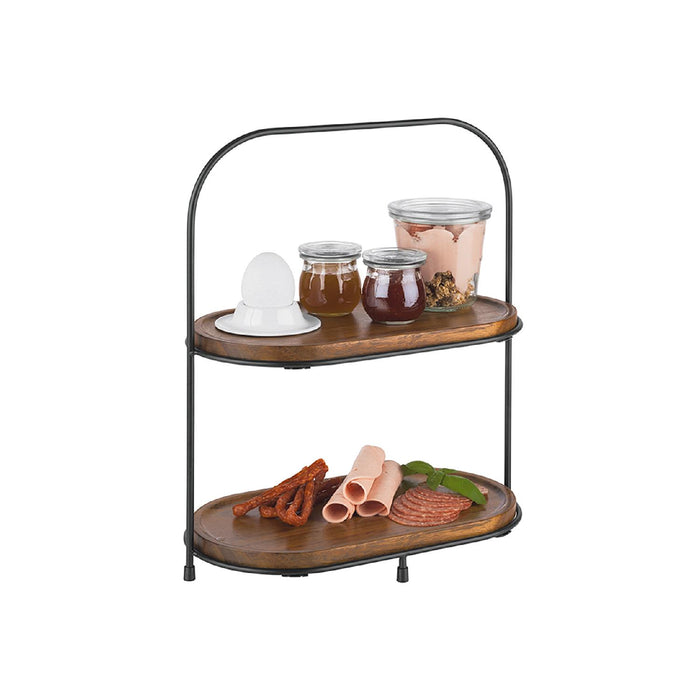 APS APS Etagere schwarz 31x17cm