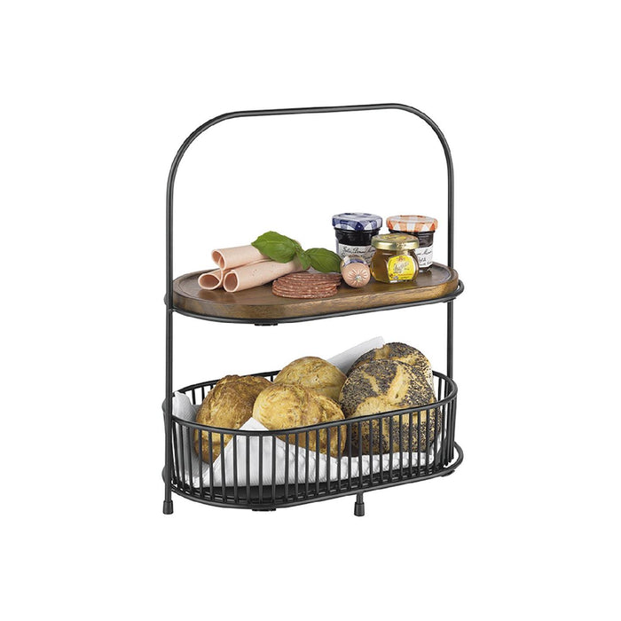 APS APS Etagere schwarz 31x17cm