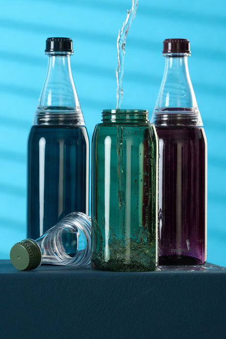 PROFINO Wasserflasche "Sparkle" 750ml, navy-blau