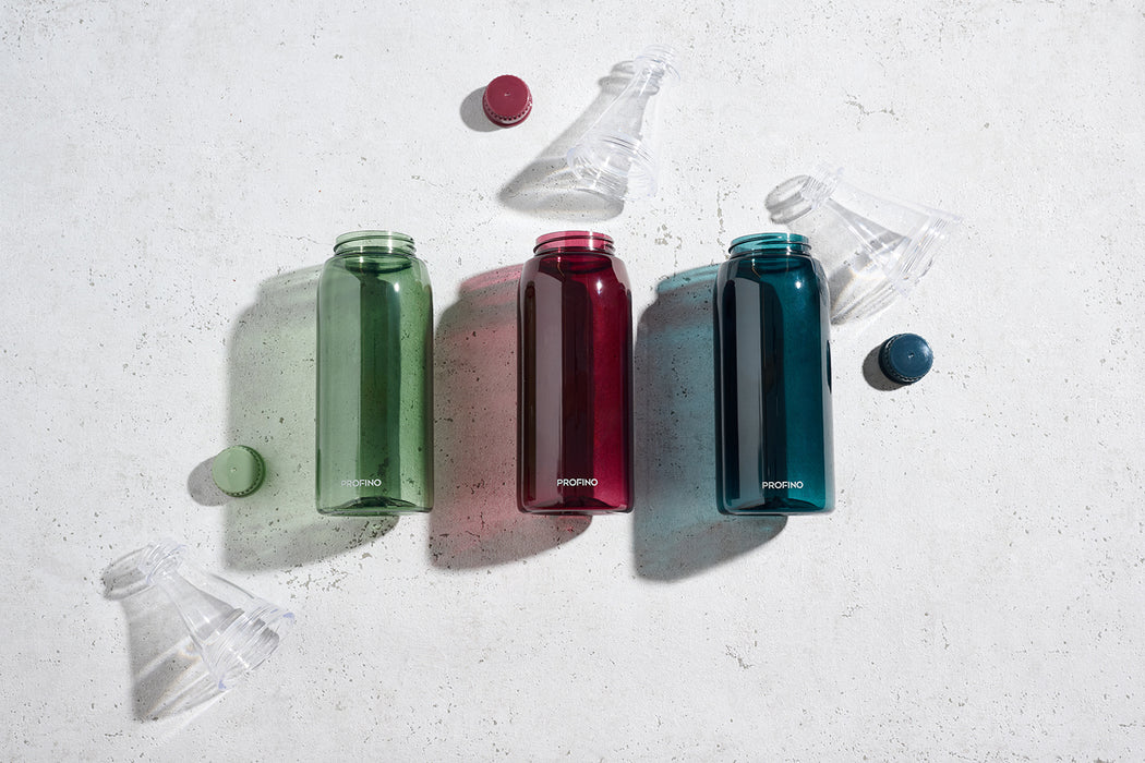 PROFINO Wasserflasche "Sparkle" 750ml, Burgund