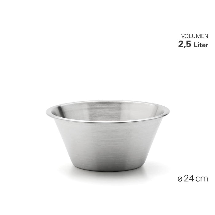 Weis Schüssel "Gastro +" aus Edelstahl Ø 24 cm