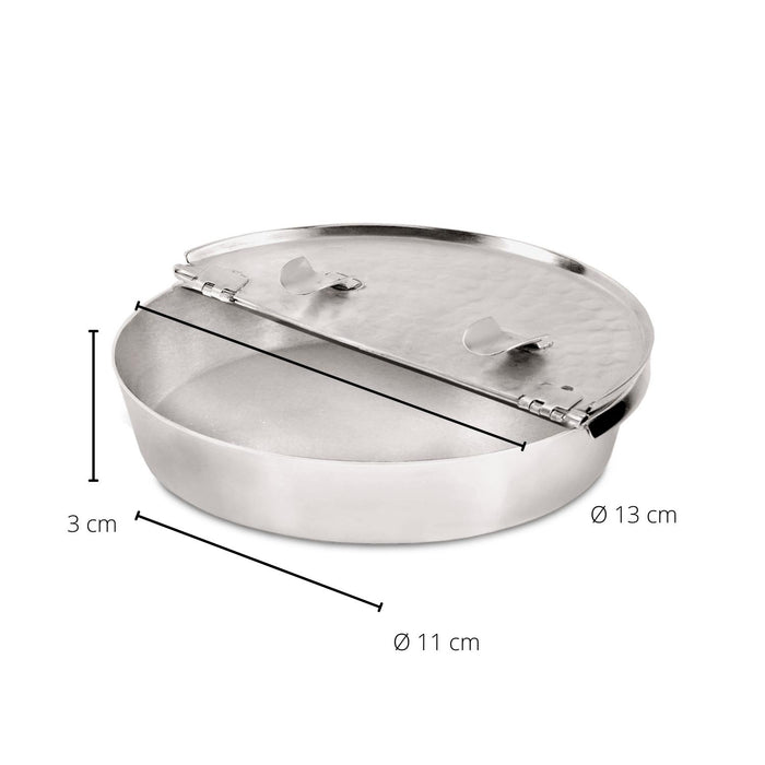 EDZARD Klapp-Ascher Madras Ø 13 cm