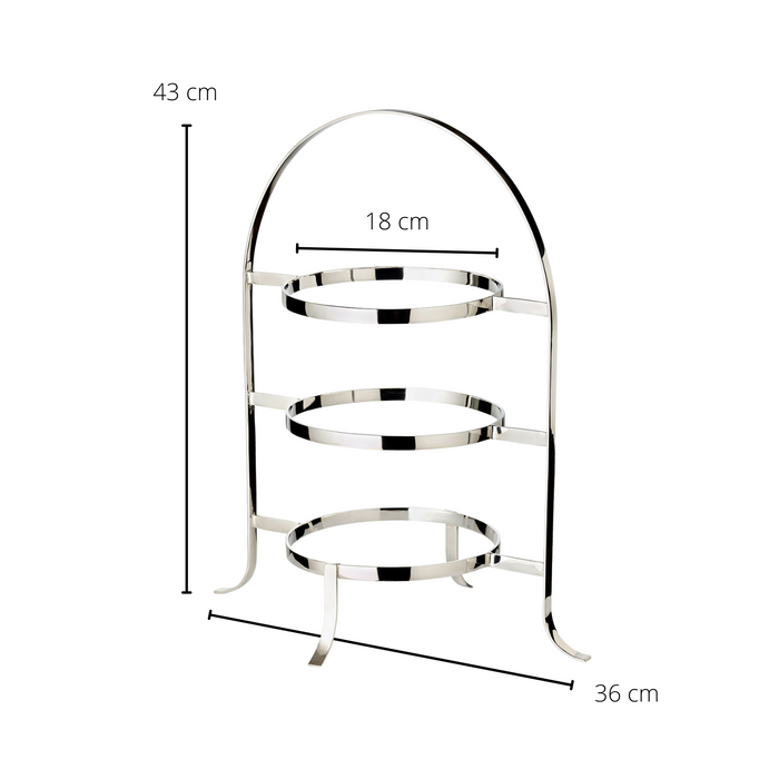 EDZARD Telleretagere Sina für 3 Teller H 42 cm