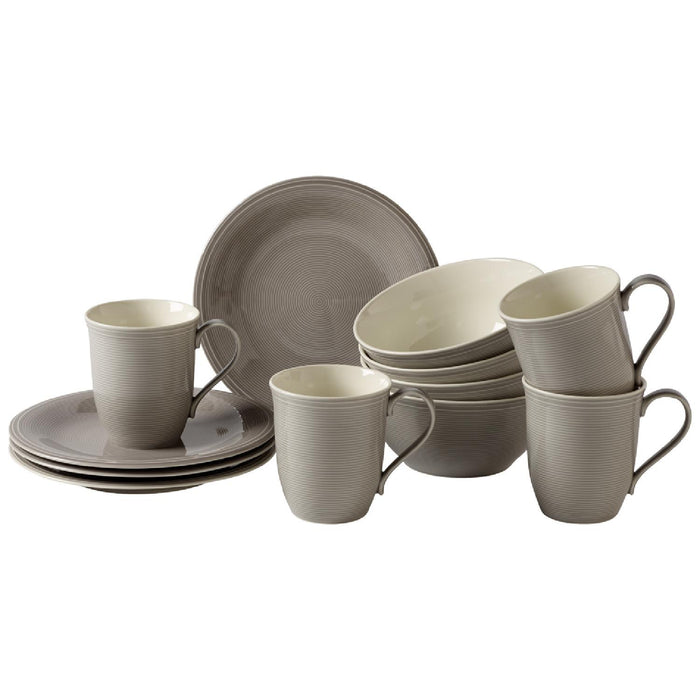 Villeroy & Boch Color Loop Stone Fruehstuecks Set 12tlg.