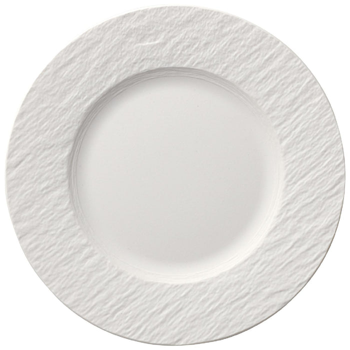 Villeroy & Boch Kaffeeservice Manufacture Rock Blanc, Kaffeegeschirr für 4 Personen, Kaffeetasse 150 ml/Kaffeeuntertasse ø 15,4 cm/Frühstücksteller ø 22 cm, Premium Porzellan, Weiß