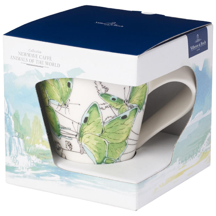 Villeroy & Boch NewWave Caffè Deep green hairstreak Becher mit Henkel (Geschenkkarton)