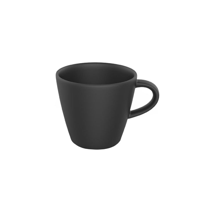 Villeroy & Boch - Manufacture Rock Frühstücks-Set, 6 tlg., Geschirr Set für 2 Personen, Premium Porzellan, Schwarz