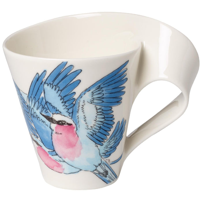 Villeroy & Boch NewWave Caffè Lilac Breasted Roller Becher mit Henkel (Geschenkkarton)
