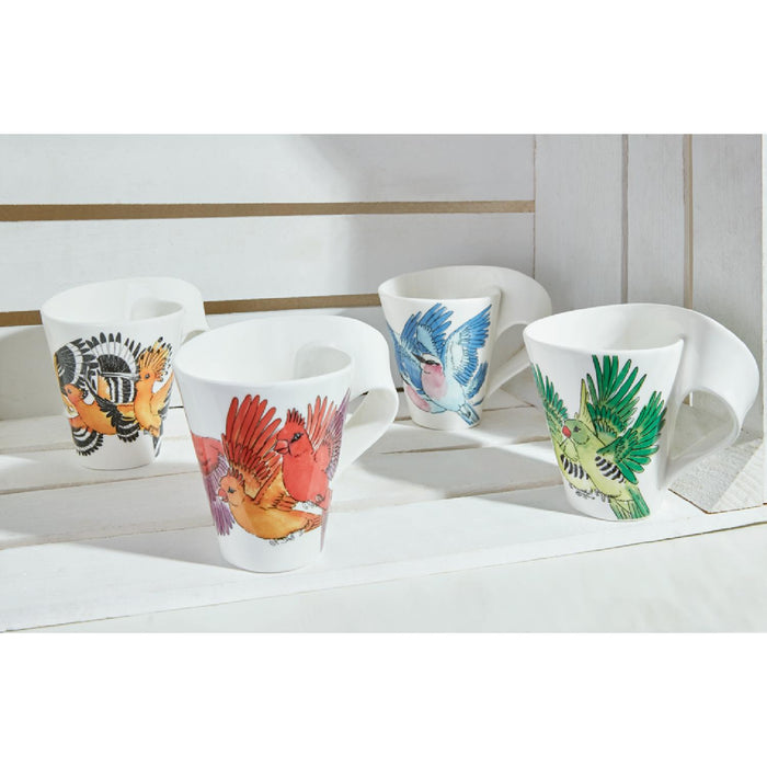 Villeroy & Boch NewWave Caffè Lilac Breasted Roller Becher mit Henkel (Geschenkkarton)