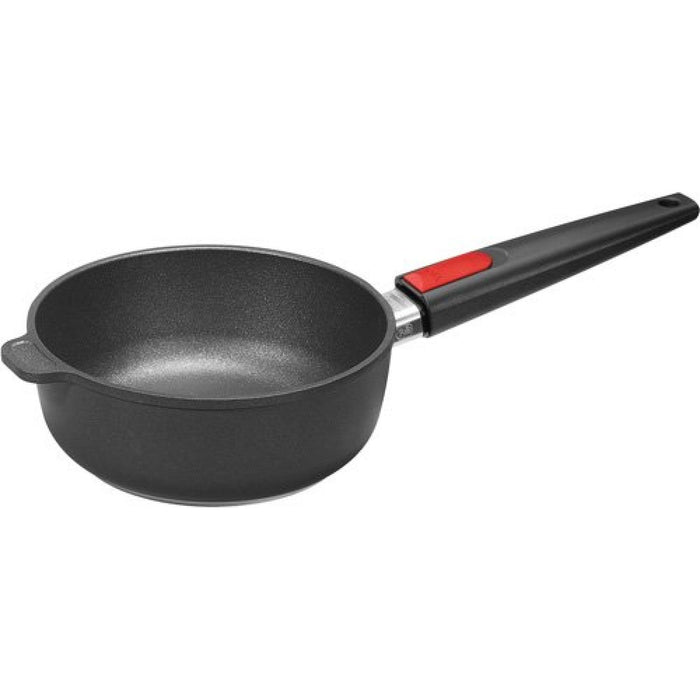 Woll, Titanium Nowo Guss-Hochrandpfanne 24 cm, 7 cm hoch + Sicherheitsglasdeckel für Induktion