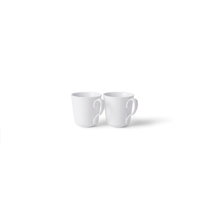 Royal Copenhagen White Fluted Becher 28cl 2 Stück