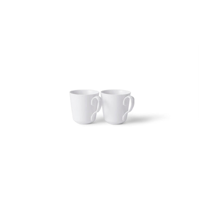 Royal Copenhagen White Fluted Becher 28cl 2 Stück