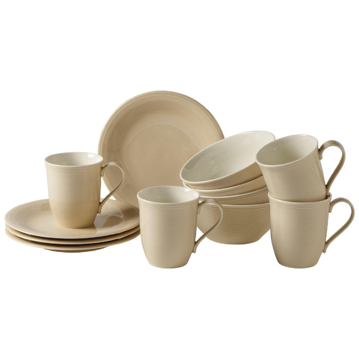 Villeroy & Boch Color Loop Sand Fruehstuecks Set 12tlg.