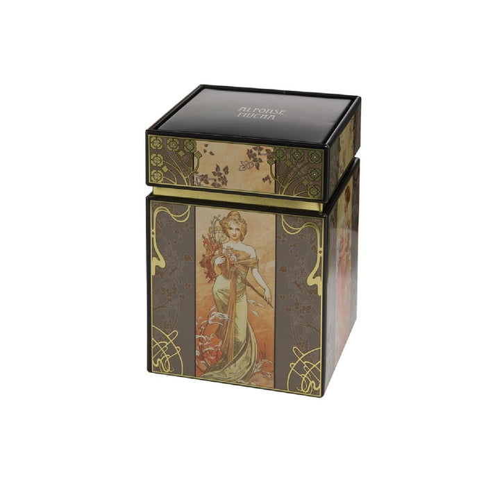 Goebel Alphonse Mucha Die Vier Jahreszeiten Teedose