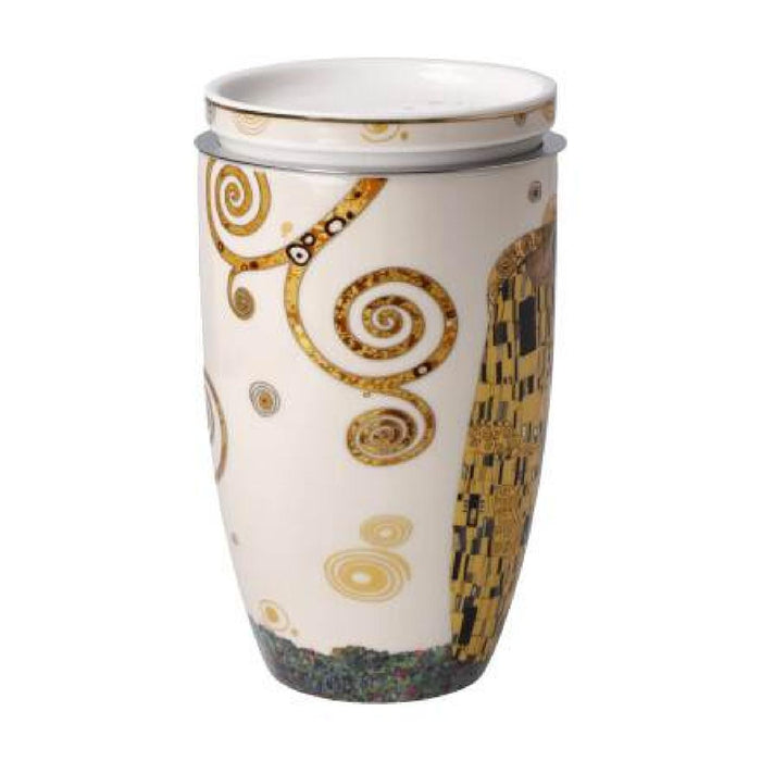 Goebel Gustav Klimt  Der Kuss Teetasse mit Deckel und Sieb