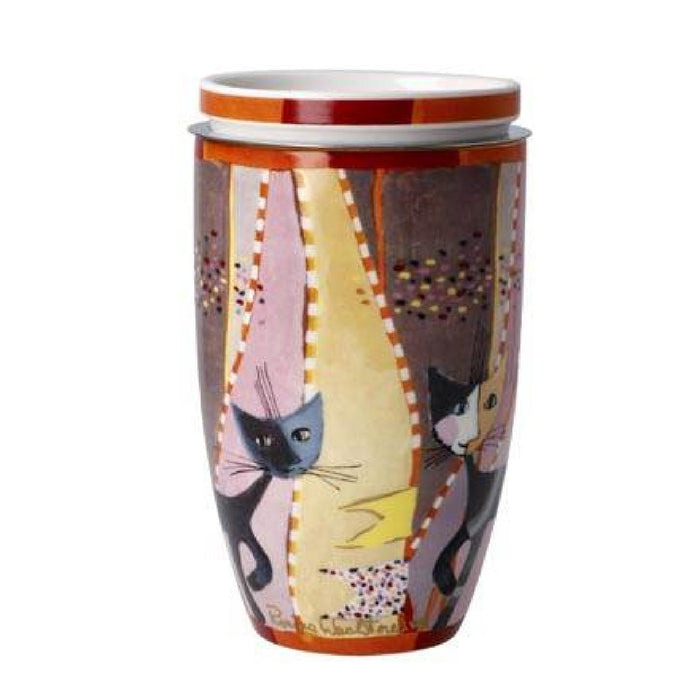 Goebel Rosina Wachtmeister - Sottosopra Teetasse mit Deckel und Sieb