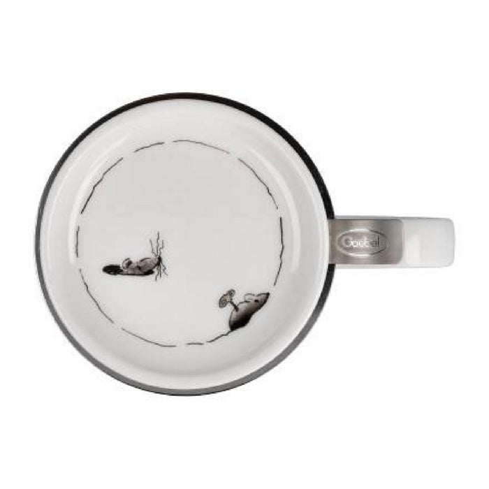 Goebel Peter Schnellhardt  Mittagspause Teetasse mit Deckel und Sieb