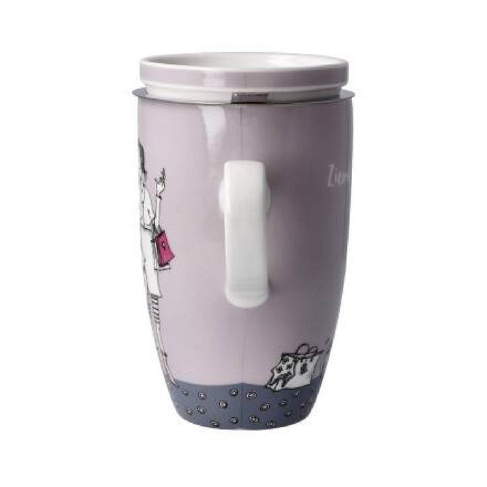Goebel Freundlieb - Ziemlich beste Freundinnen Teetasse mit Deckel und Sieb